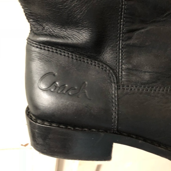 Black Coach riding boots 6 1/2 - Picture 2 of 2
